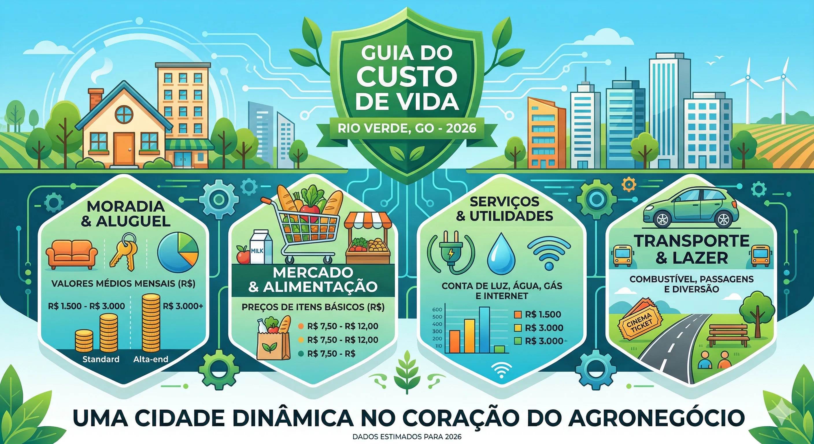 Você está planejando se mudar para o coração do agronegócio goiano? Rio Verde consolidou-se como uma das cidades mais dinâmicas do interior do Brasil. Sej…