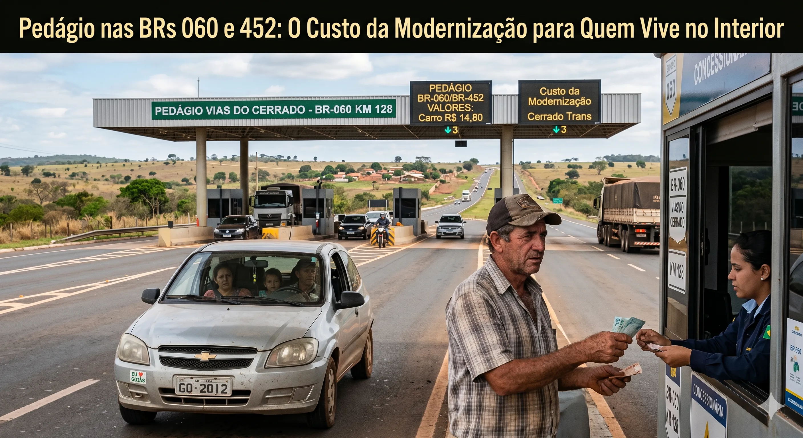 Pedágio nas BRs 060 e 452: O Custo da Modernização para Quem Vive no Interior
