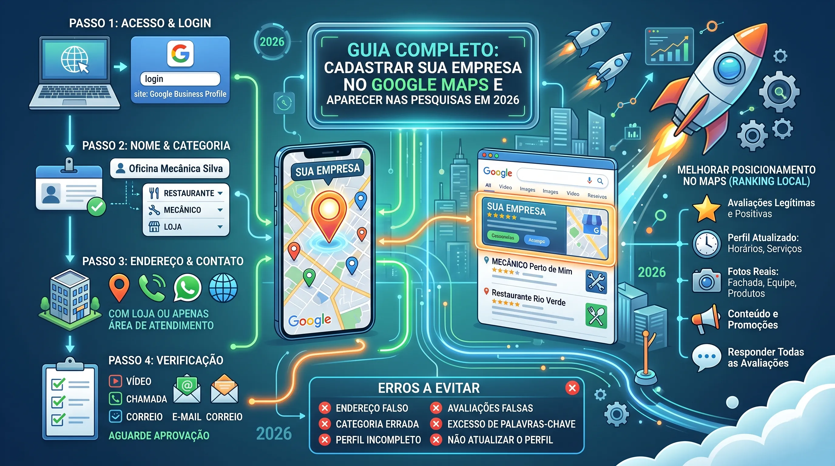 Se você pesquisou por "como adicionar empresa no Google Maps", "cadastrar empresa no Google", "registrar empresa no Google Maps" ou "meu negócio não apare…