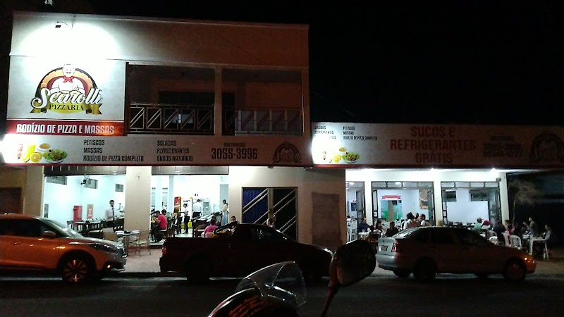 Logo Scarolli Pizzaria - Rodízio com suco e refrigerante Grátis.