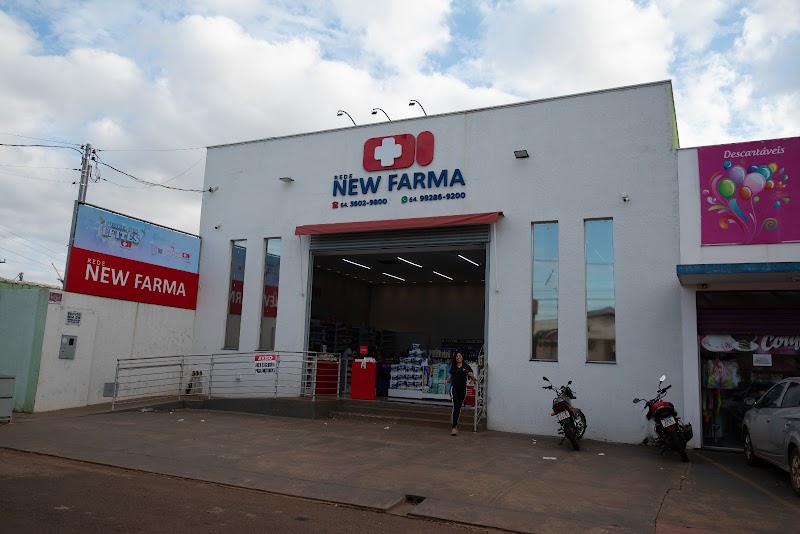 Logo Rede New Farma - Loja 1 | Medicamentos | Perfumaria | Rio Verde - GO