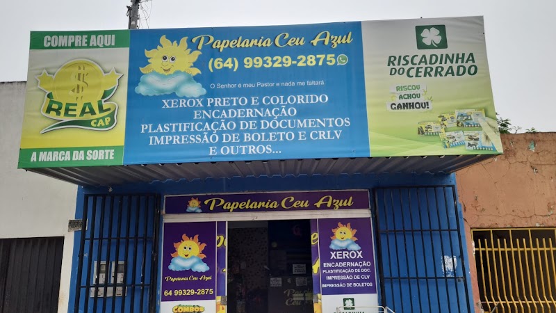 Logo Papelaria Céu Azul