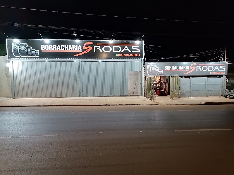 Logo BORRACHARIA 5 RODAS