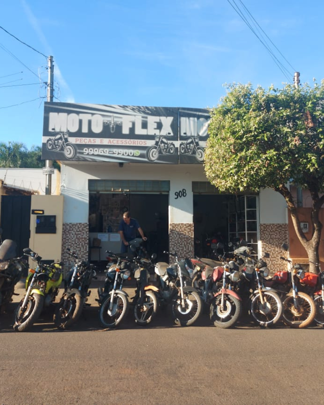 Logo Motoflex Oficina e Peças de Moto