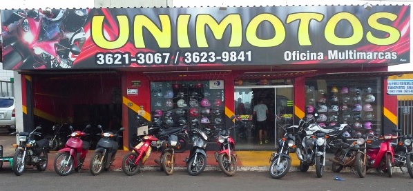 Logo Unimotos Loja e Oficina Multimarcas de peças para motos