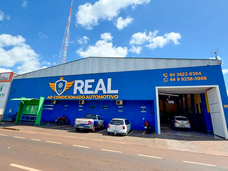 Logo Real Ar Condicionado Automotivo e Agrícola