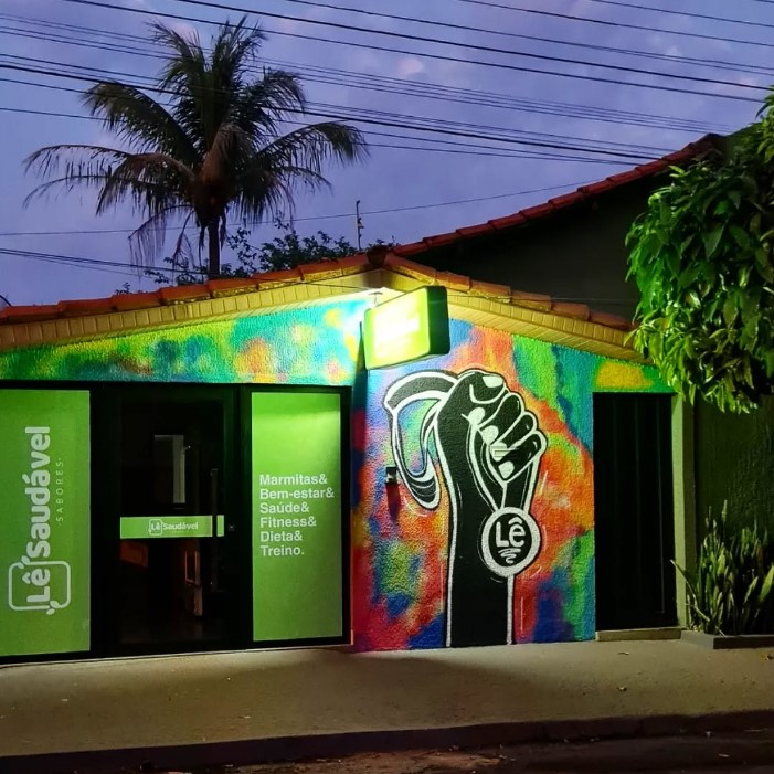 Logo Lê Saudável - Saúde, sabor e muito amor.