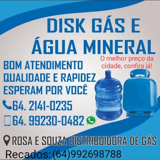 Logotipo da Rosa e Souza Distribuidora de Gás Água e bebidas em Rio Verde - GO