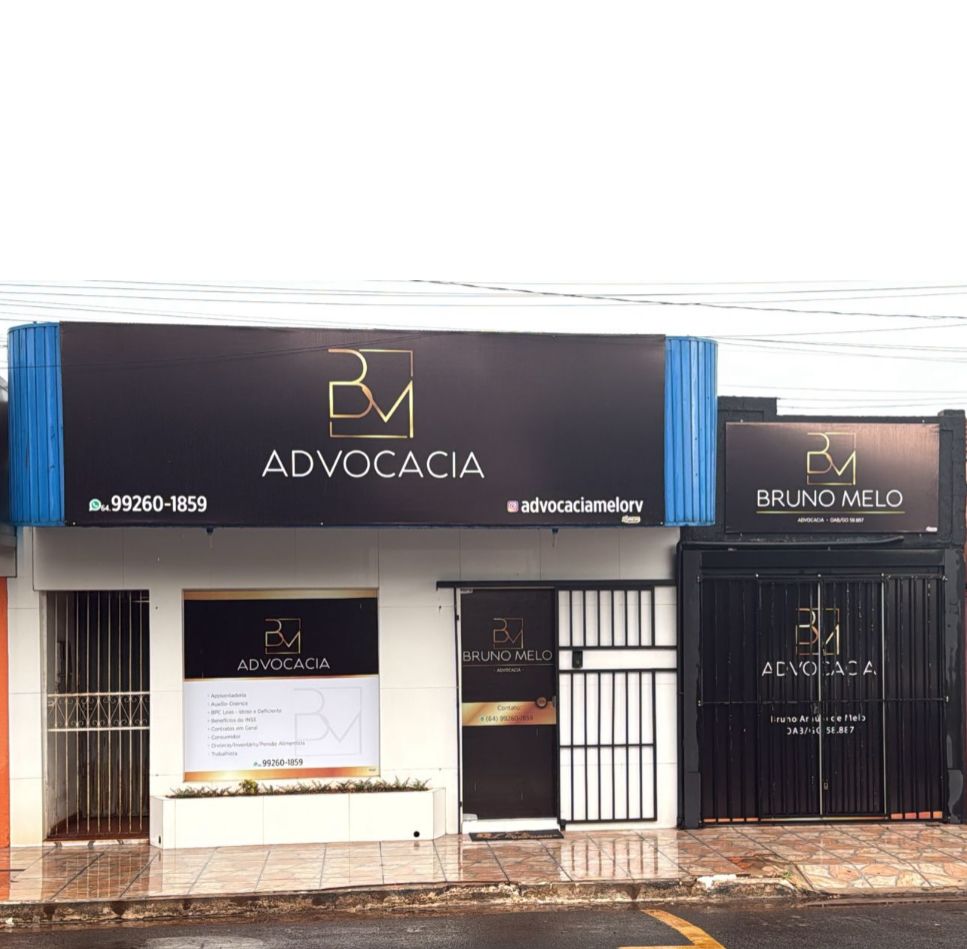 Logotipo da Bruno Melo Advocacia em Rio Verde - GO