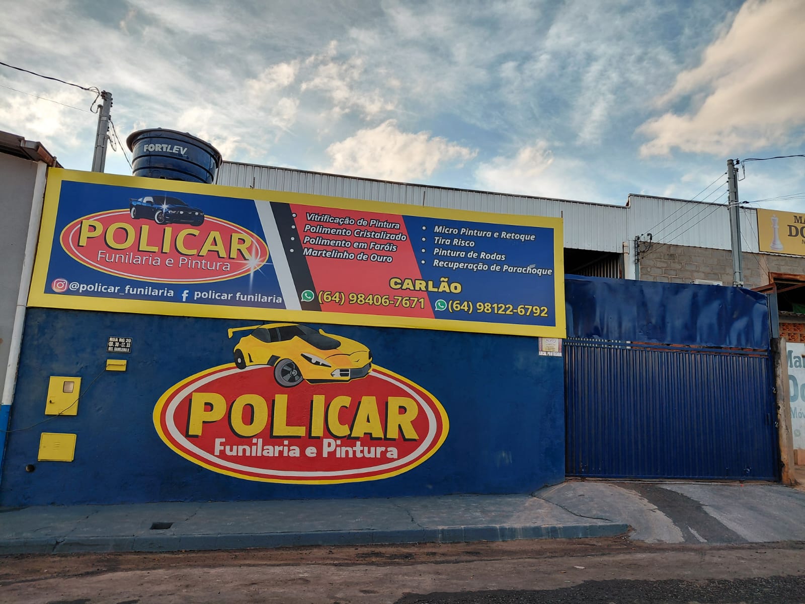 Logotipo da POLICAR FUNILARIA E PINTURA LTDA em Rio Verde - GO