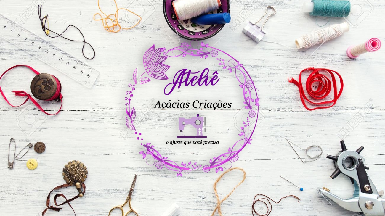 Logotipo da Ateliê de Costura Acácias criações em Rio Verde - GO