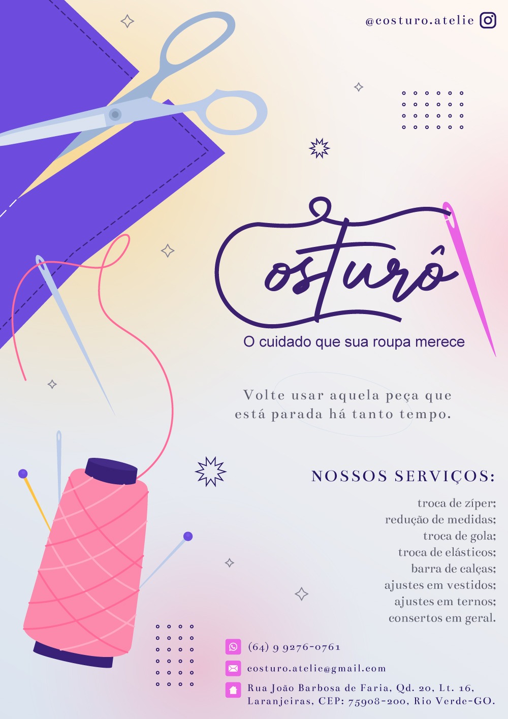 Logotipo da Costurô em Rio Verde - GO