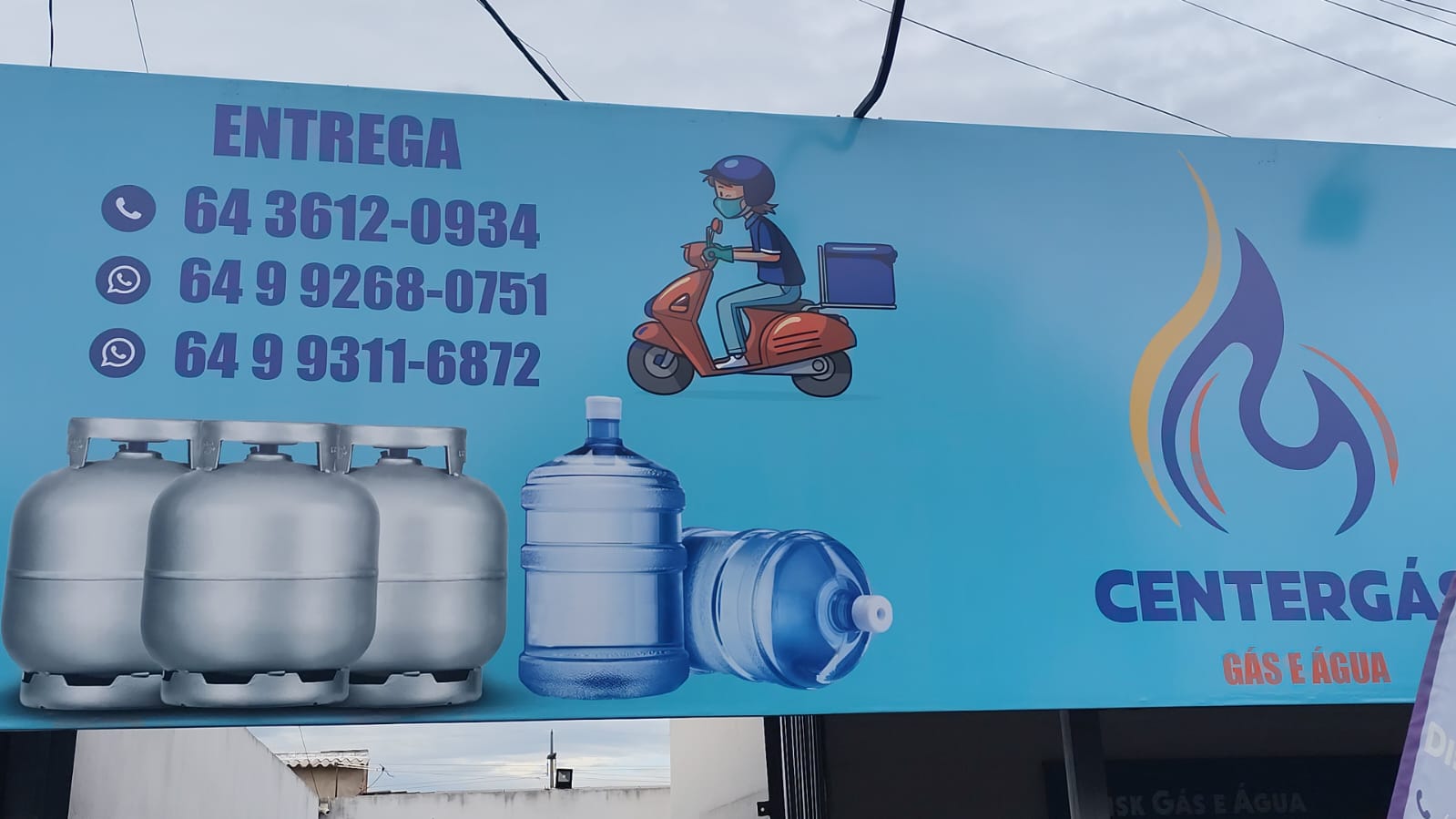 Logotipo da Centergas Gás e Água em Rio Verde - GO