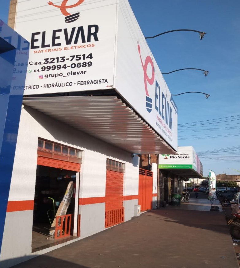 Logotipo da Elevar Materiais Elétricos em Rio Verde - GO