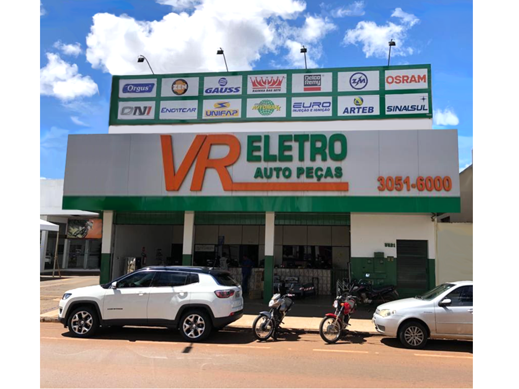Logotipo da VR Eletro Distribuidora em Rio Verde - GO
