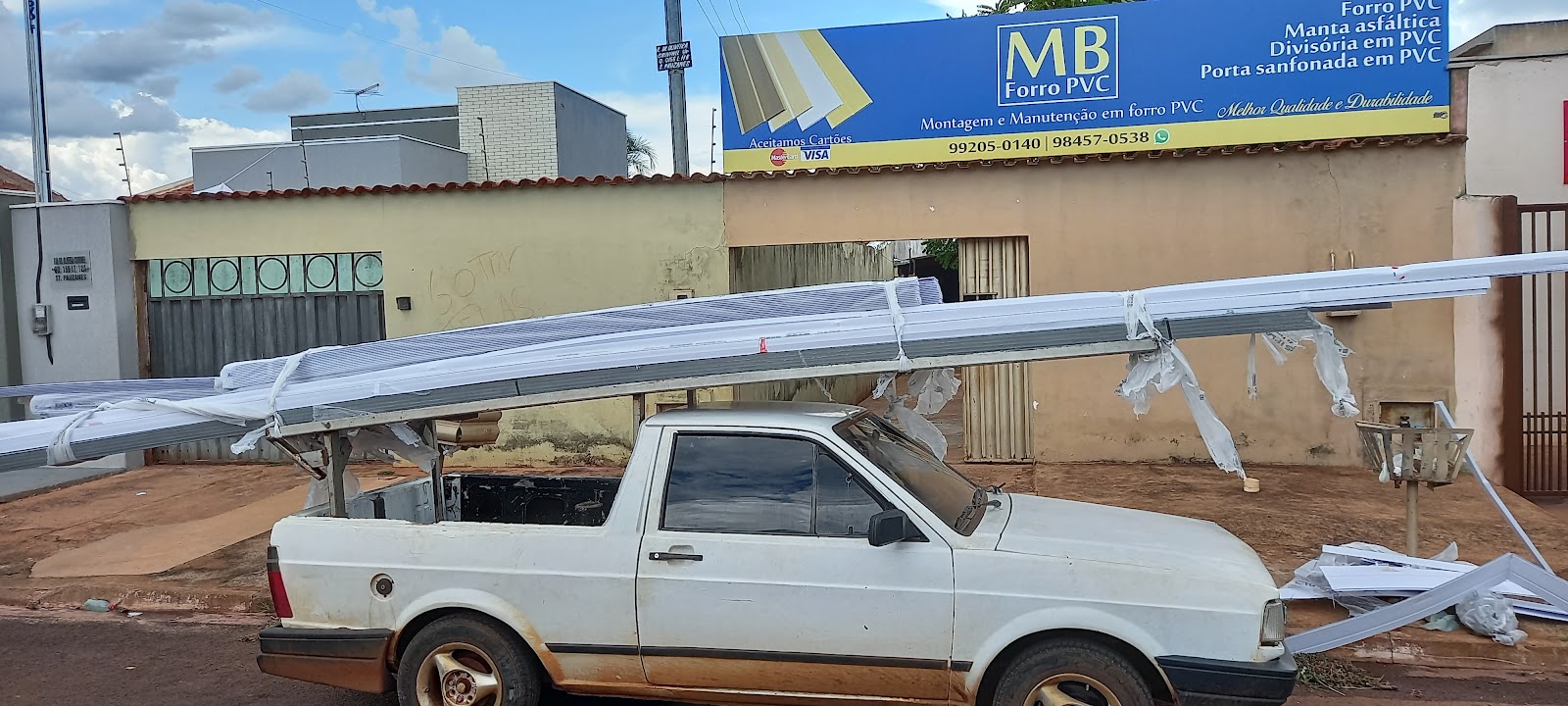 Logotipo da MB Forro PVC em Rio Verde - GO