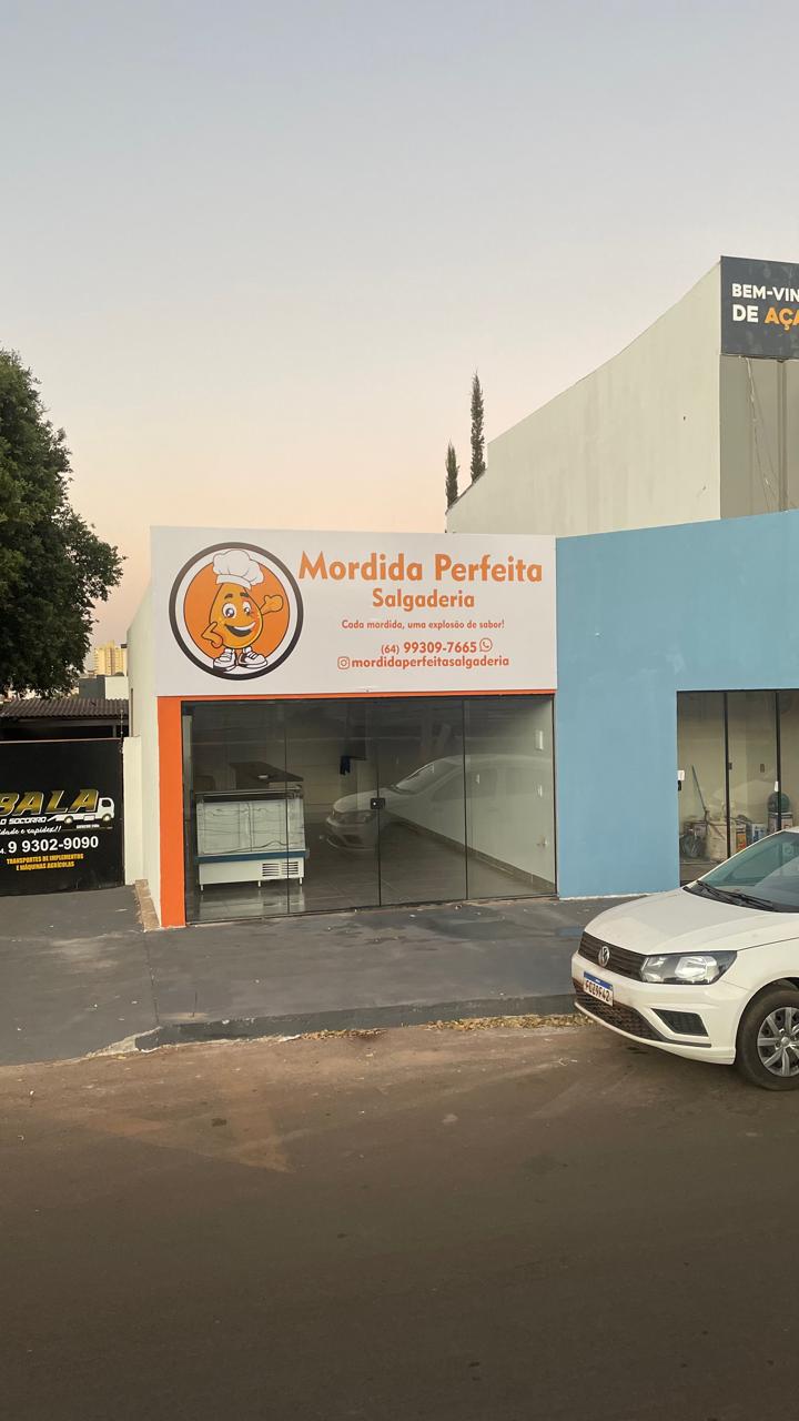 Logotipo da Mordida Perfeita Salgaderia em Rio Verde - GO