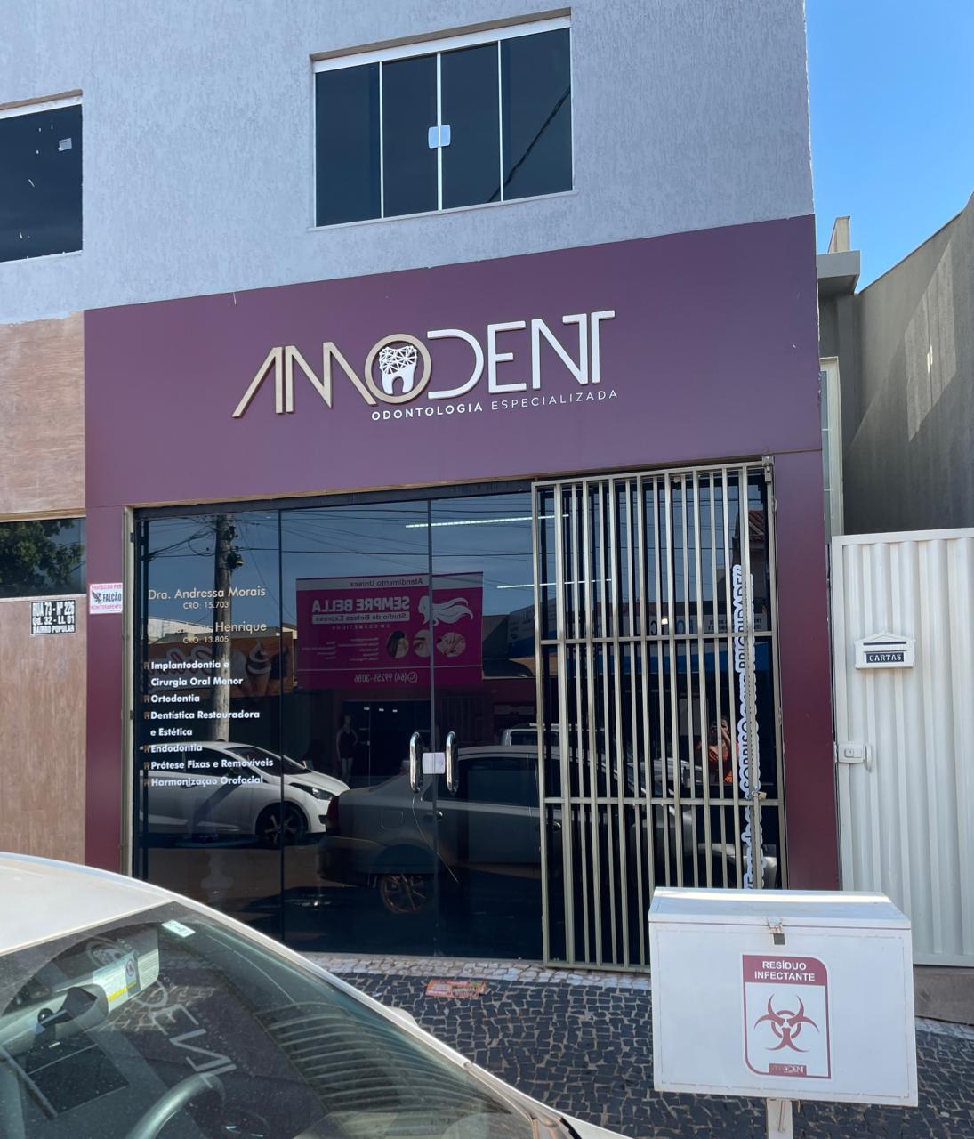 Logotipo da Amodent Odontologia Especializada em Rio Verde - GO