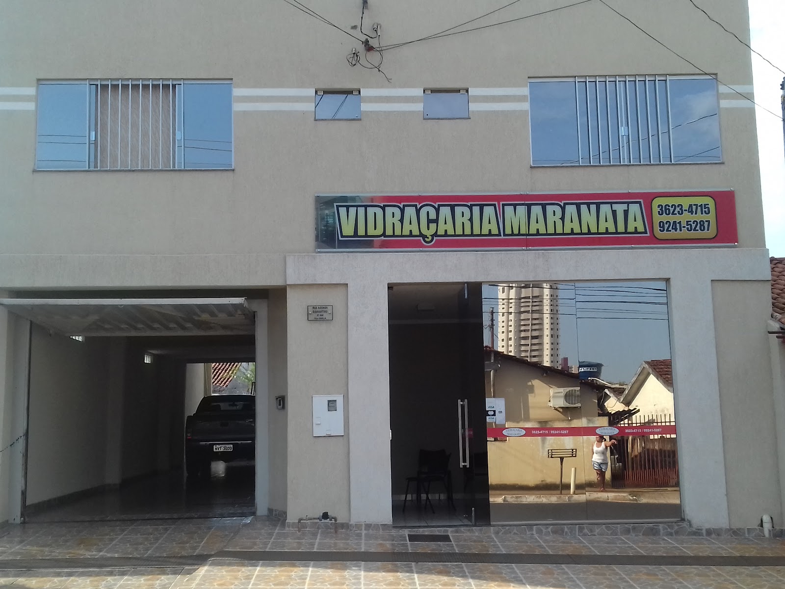 Logotipo da Vidraçaria Maranata em Rio Verde - GO