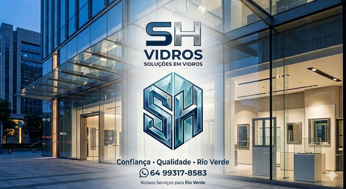 Logotipo da VIDRAÇARIA SH em Rio Verde - GO