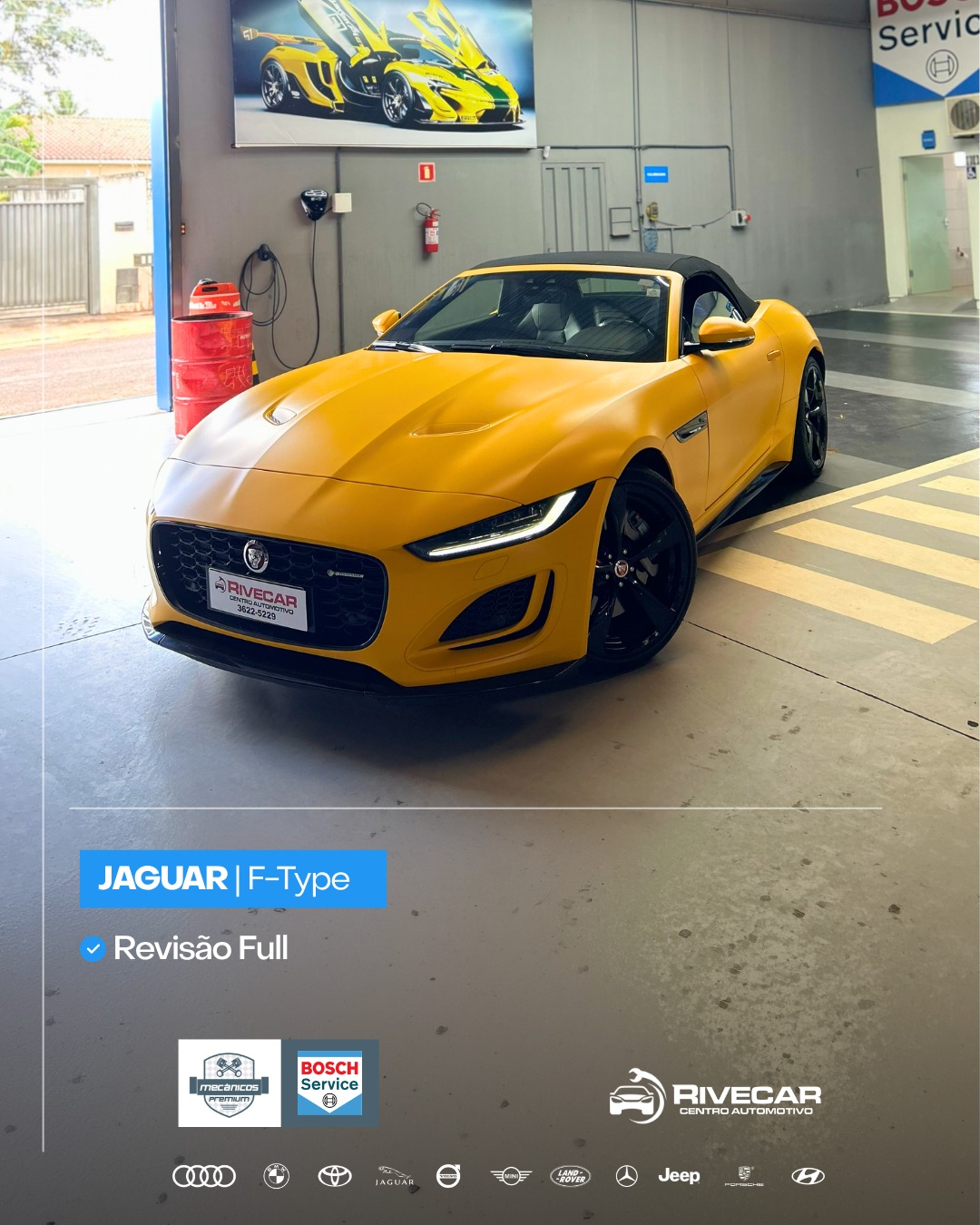 Logotipo da Bosch Car Service - Rivecar Auto Center em Rio Verde - GO