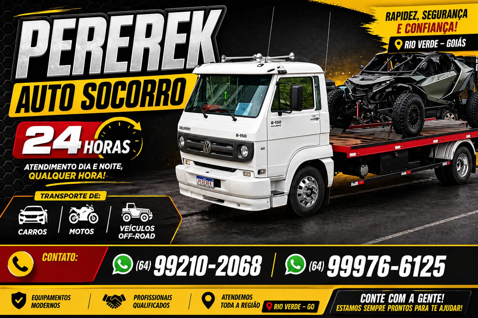 Logotipo da Pererek auto socorro em Rio Verde - GO