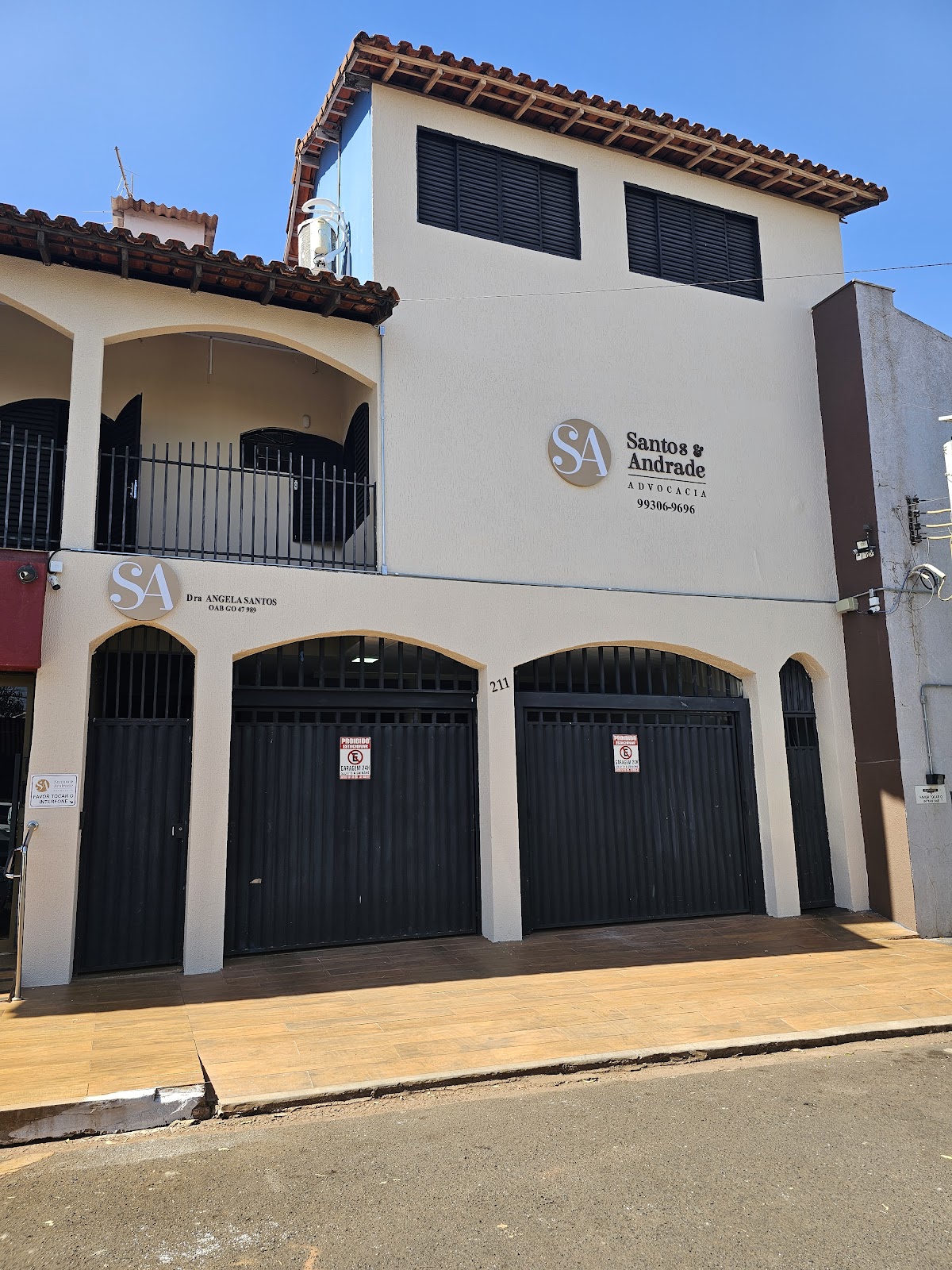 Logotipo da Santos e Andrade Advocacia em Rio Verde - GO
