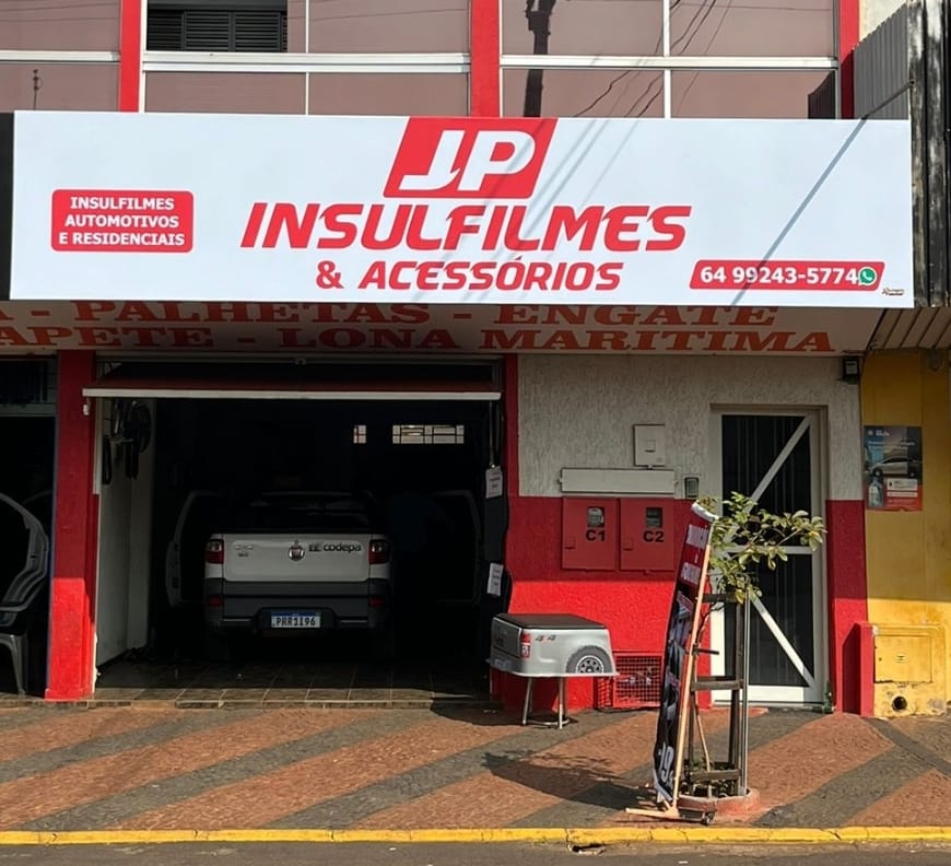 Logotipo da JP Insulfilm e Acessórios em Rio Verde - GO