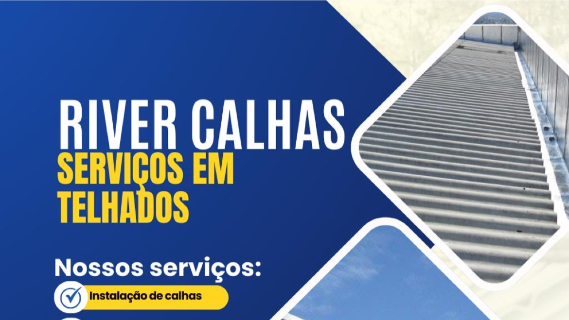 Logotipo da RIVER CALHAS - TELHADOS EM GERAL em Rio Verde - GO