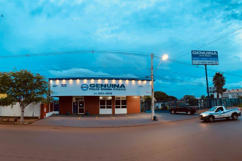 Logotipo da Genuina Auto Peças - Caminhões Scania, Volvo e Carretas em Rio Verde - GO