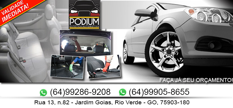 Logotipo da Podium Estética Automotiva em Rio Verde - GO