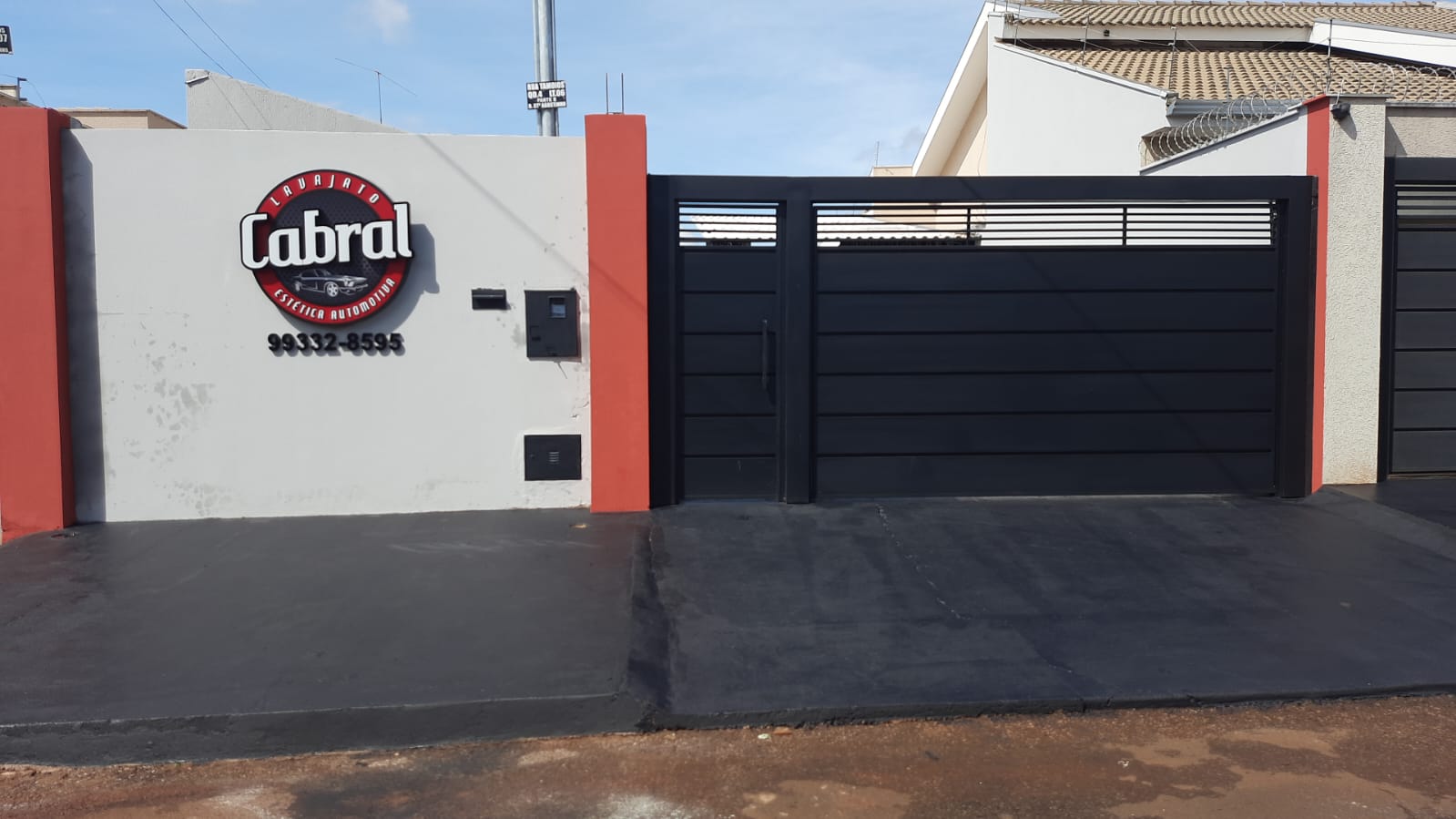 Logotipo da Cabral Lavajato e Estética Automotiva em Rio Verde - GO