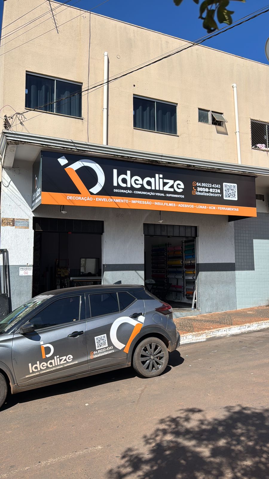 Logotipo da Idealize Decor / Comunicação Visual em Rio Verde - GO