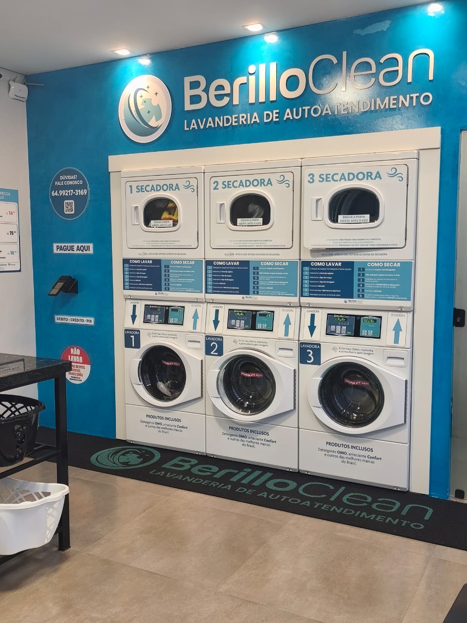 Logotipo da Lavanderia Berillo Clean em Rio Verde - GO