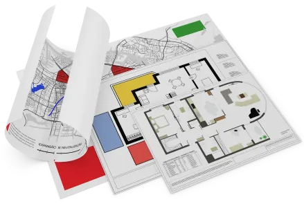 Plotagem  Impressão de Projetos (A0, A1, A2, A3)