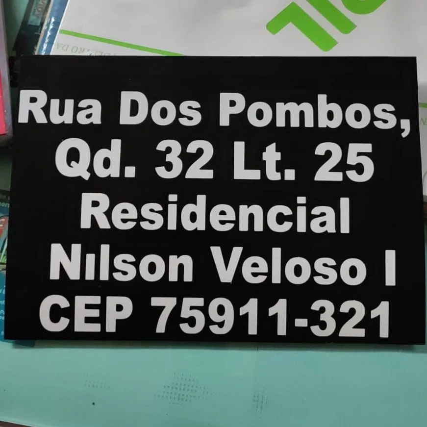 Placas de Endereço
